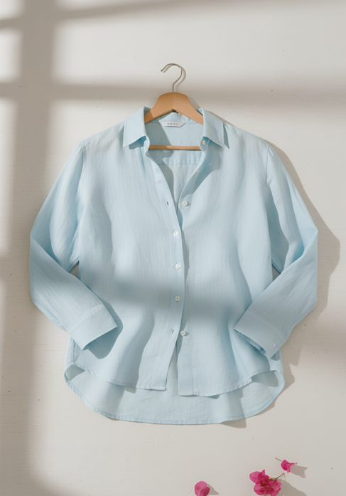 Aster - Classic Powder Blue Shirt