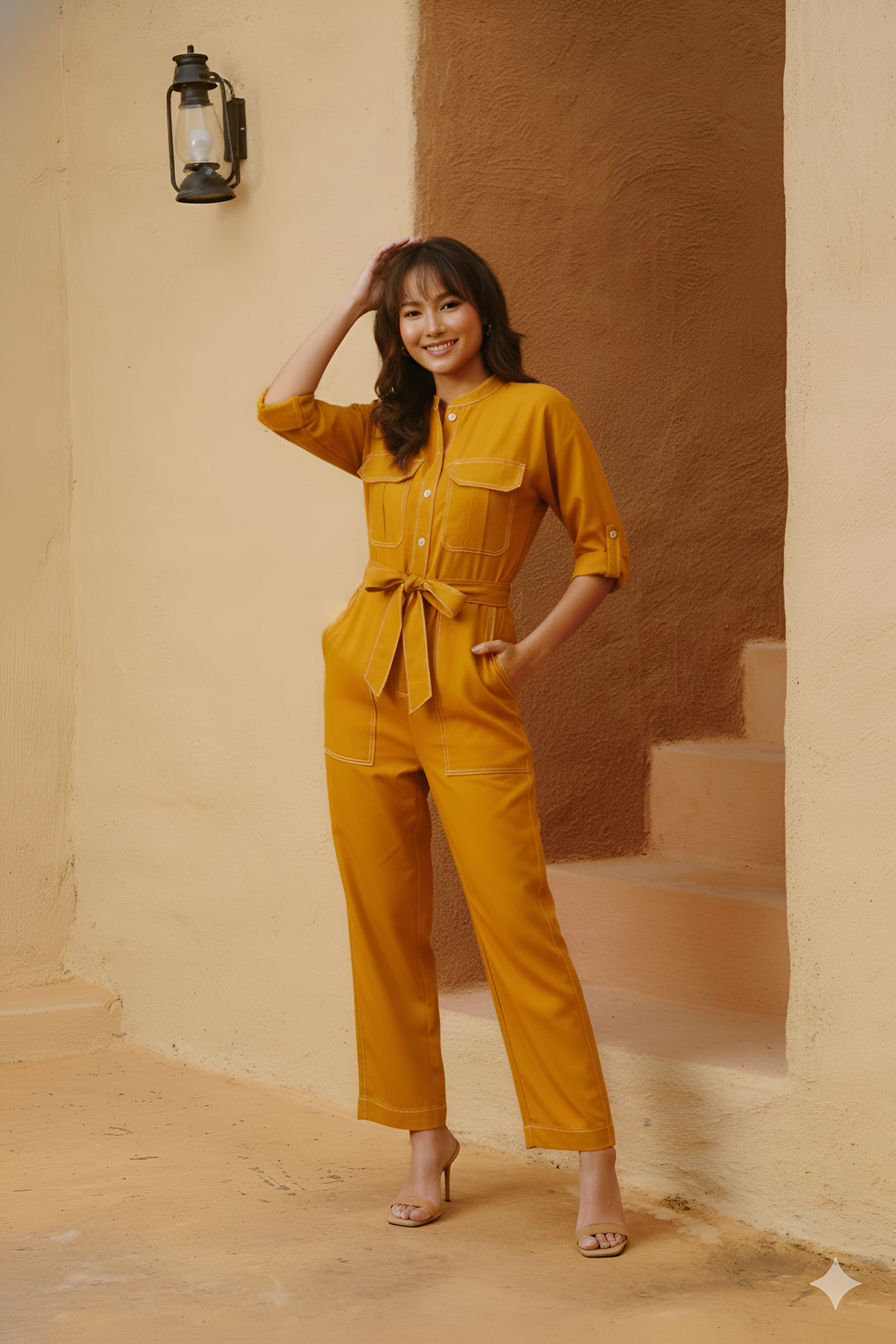 Zen - Mustard Jumpsuit