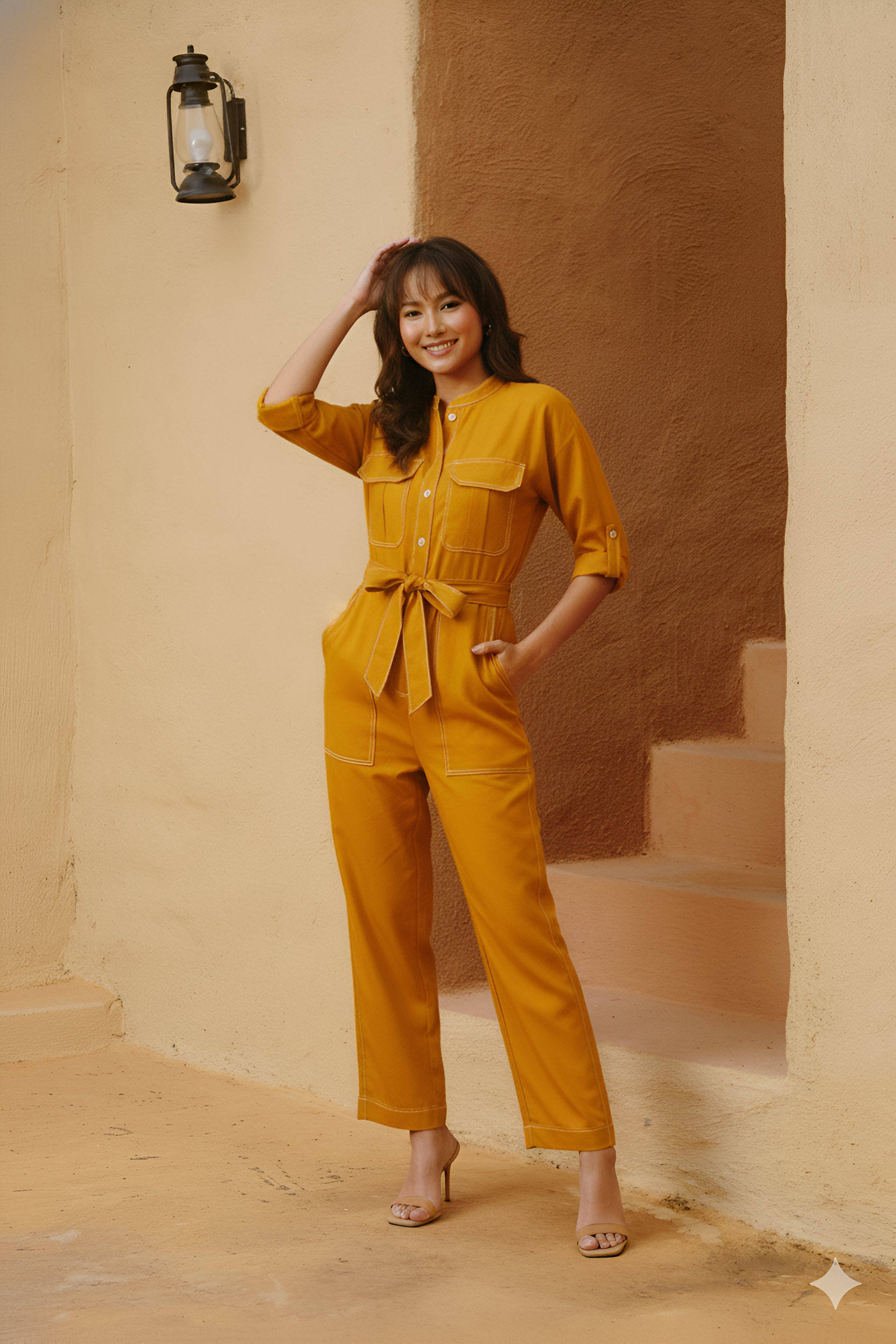 Zen - Mustard Jumpsuit